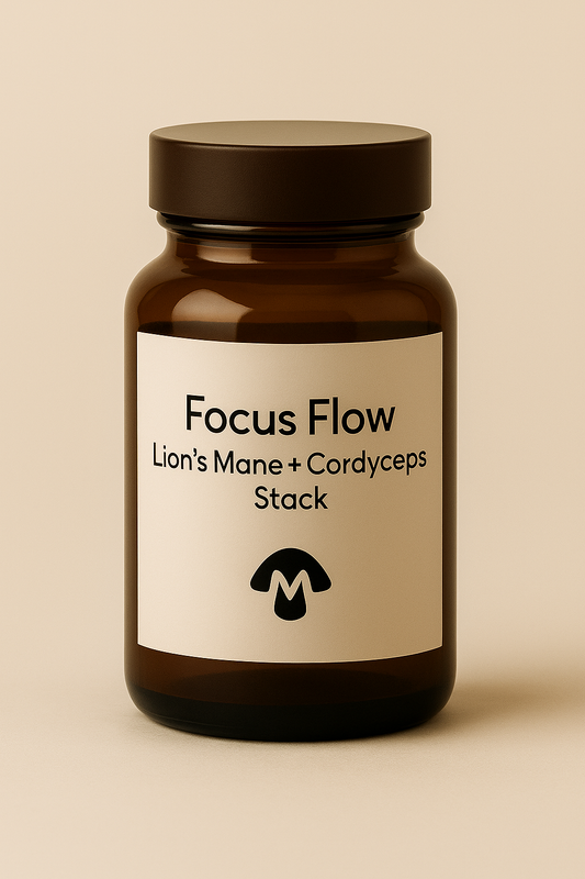 Focus Flow – Lion’s Mane + Cordyceps Stack