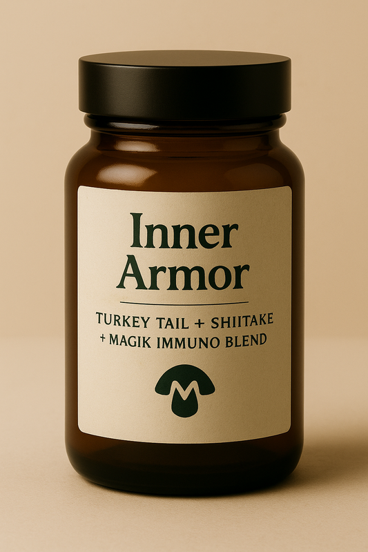 Inner Armor – Turkey Tail + Shiitake | Magik Mushrooms Stack